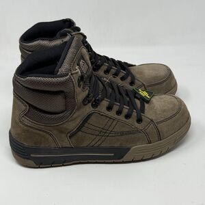 McRae Composite Toe 6” Hiker Work Boots Mens 10 M Brown Suede Lace Up EH